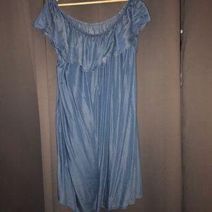 Off the shoulder dress - Jean like color